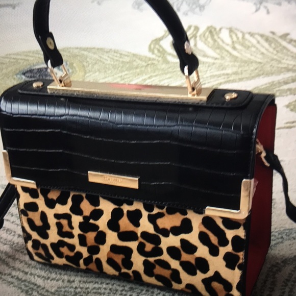 Dune London Handbags - 👛👠🎒Dune London Leopard, red and black  purse